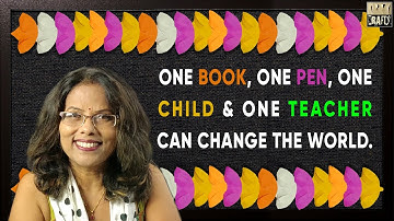 New 3D Circular Design for Bulletin Board Border | Five - Minutes Design | DIY