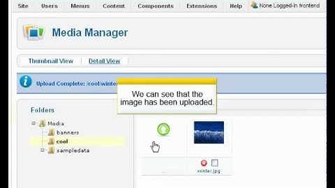 How to use Joomla "Media Manager" - http://joomquery.com