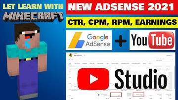How to Check CTR in New AdSense | Check CTR, RPM, CPM in YouTube Studio l 2021