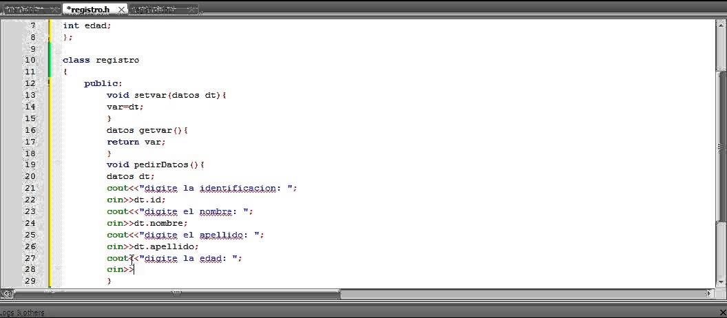 Registros con struct en C++ - YouTube