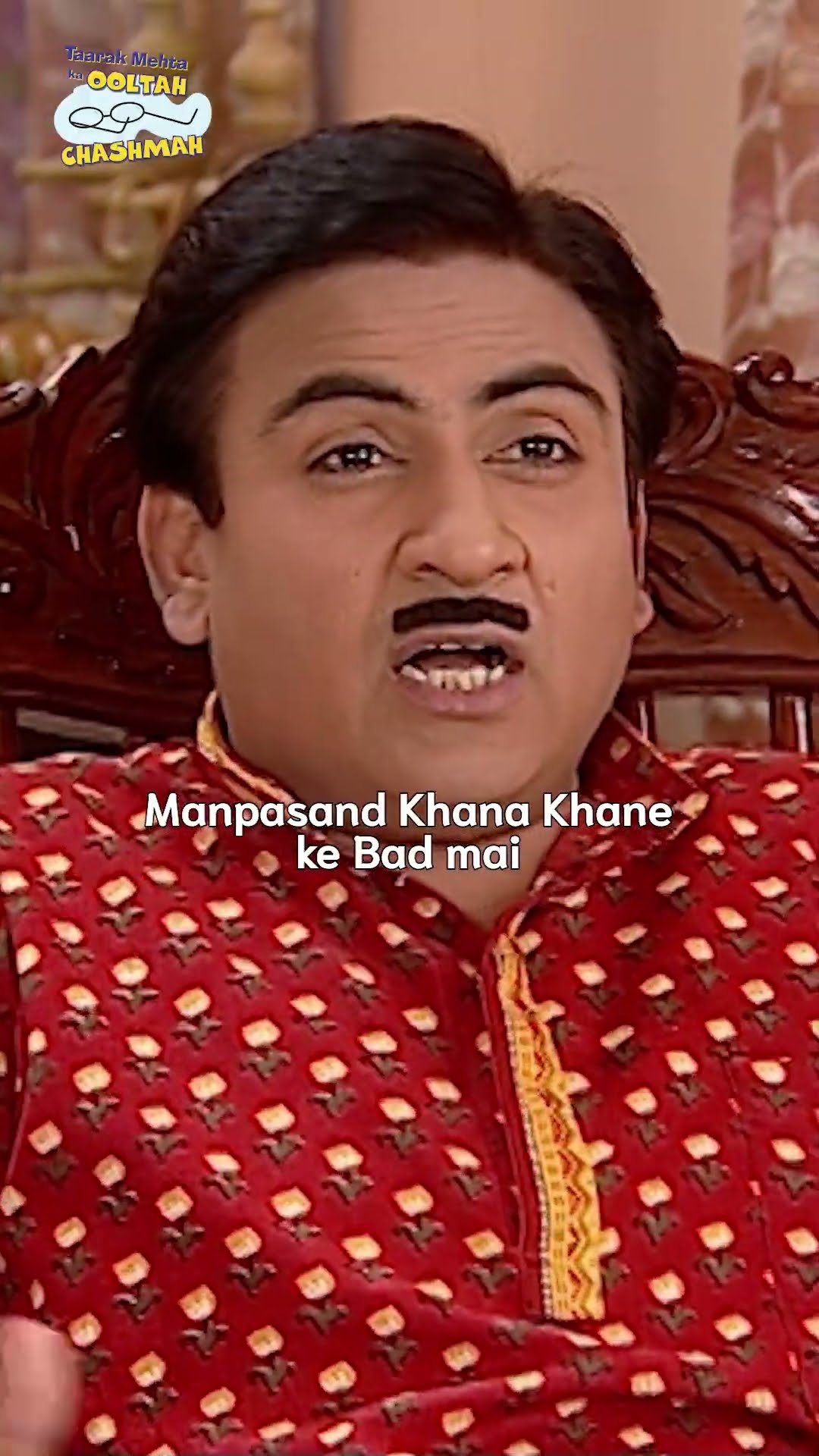 Manpasand Khana khane ke bad mai!  #tmkoc #funny #comedy #relatable #shorts #funnyshorts #daya