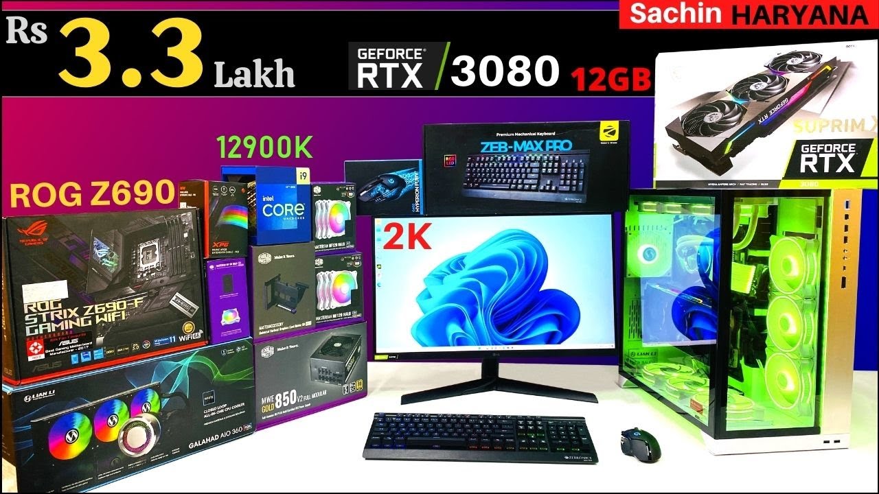 Rs 5 7 Lakh Full Gaming Pc Build Rtx 3090 Intel I9 Rog Strix Mr Pc Wale Youtube