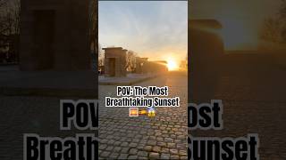 Pov The Most Breathtaking Sunset Temple Of Debod, Madrid