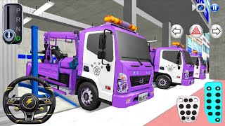 New Purple Tow Truck in Repaired Shop - 3D Driving Class Gameplay - Android Car Games 2026 screenshot 2
