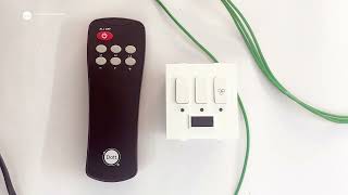 Dott Modular Remote Control Switch for 2lights 1 fan #Dottsystems