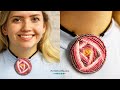 Glasgow Rose Embroidered Pendant - DIY Jewelry Making Tutorial by PotomacBeads