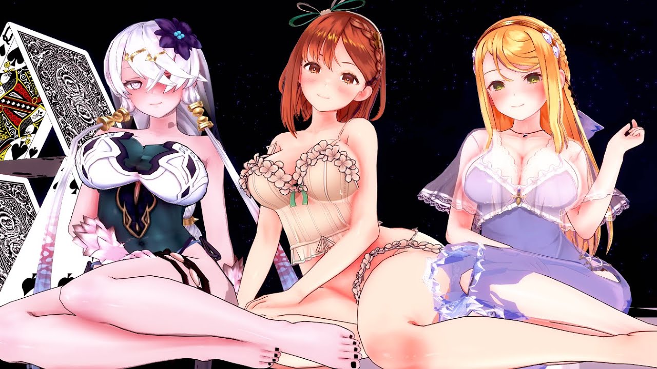 【MMD】ライザ＆リラ＆クラウディアの『Masked bitcH』 1080p [KKVMD]