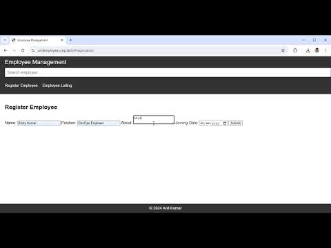 Employee Management Assignment #html #css #RapidKen.Ai #nxtwave #Javascript #youtube #anilcoding