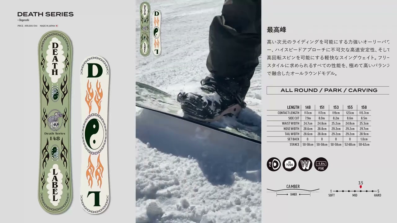 早期予約 26-27 DEATH LABEL DEATH SERIES x Degarashi