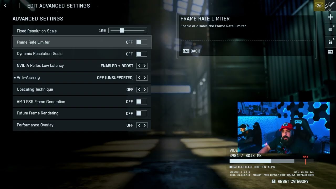 battlefield 6 - اعدادات بتلفيد 6 من فريمات + وضوح + حركه + كل شي يحبه قلبك