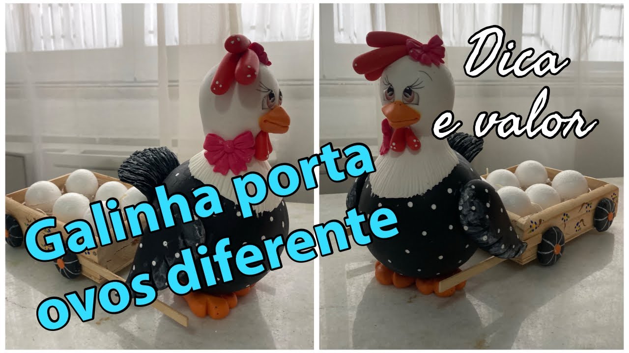 Galinha porta ovos diferente/ dica e valor/Biscuit