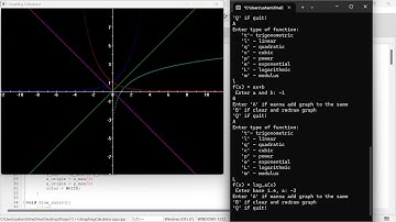 Build Your Own Graphing Calculator Running on Console | C++ graphics.h Library