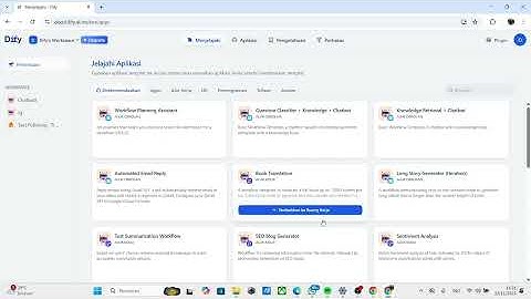Tugas 1: Praktikum AI Agent menggunakan tool “Dify”
