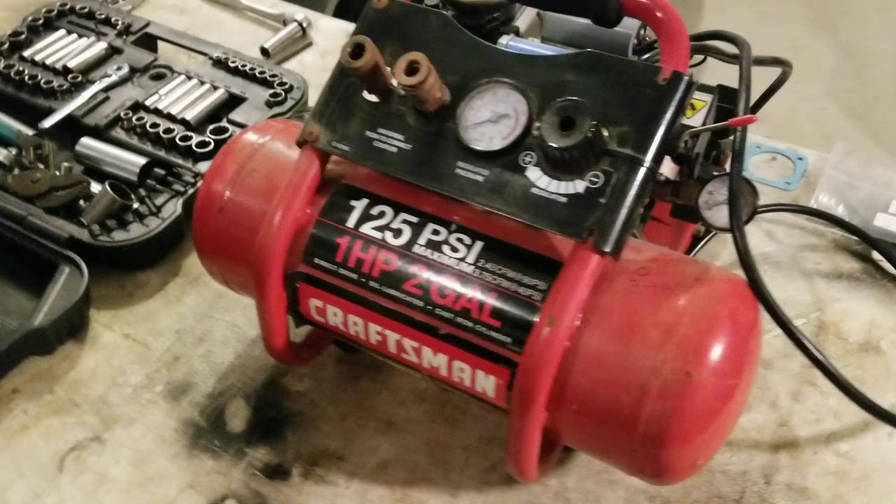 Craftsman air compressor fix *wasn't building pressure* 🤔💰 - YouTube