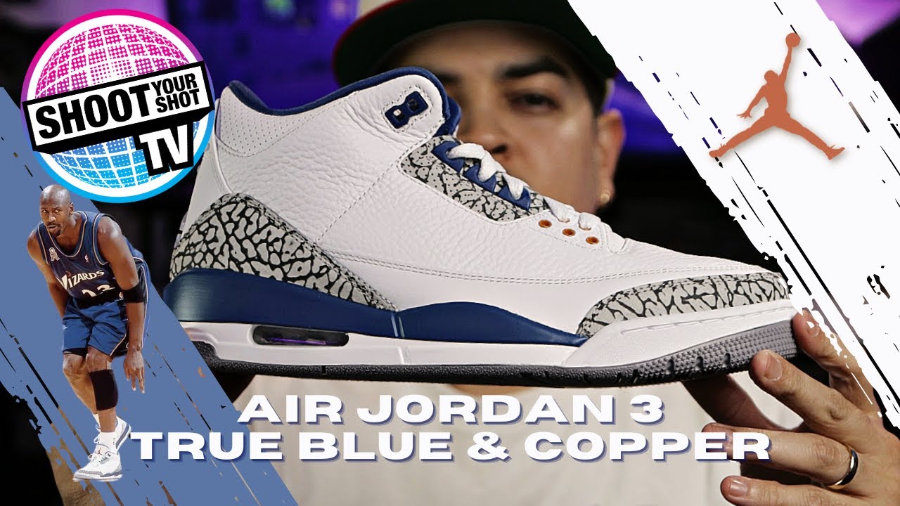 Air Jordan 3 Retro "True Blue and Copper