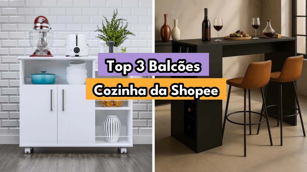 Top 3 Balcões de Cozinha da Shopee 🍽️✨  Baratos, Úteis e Perfeitos para Espaços Pequenos