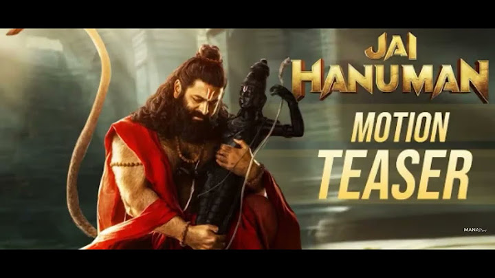 Jai Hanuman First look Motion Teaser Glimpse