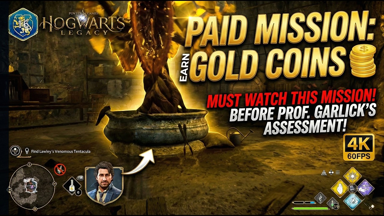 Hogwarts Legacy: Venomous Tentacula Paid Mission Explained in Tamil! 💰🌿 (4K 60FPS)