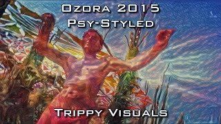 Trippy Festival Visuals * Ozora 2015 * Psychedelic Style Transfer Experiment