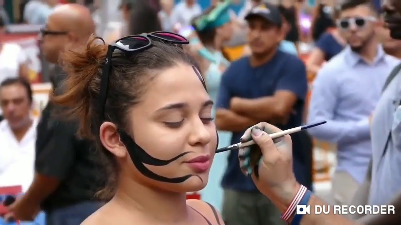 annual body paint curvy latina 