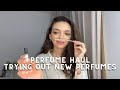 PERFUME HAUL &amp; FIRST IMPRESSIONS | TRYING OUT NEW NICHE PERFUMES