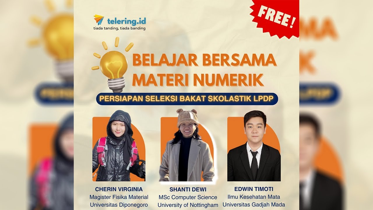 [REKAMAN MENTORING] TBS Numerik LPDP bersama Shanti Dewi | Telering