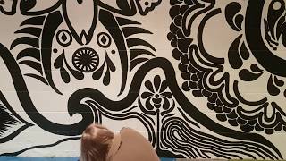 Time Lapse of Mural Glimpse of Majesty by Celeste Dawson
