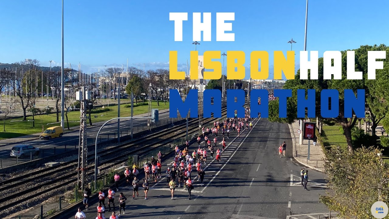 The Lisbon half marathon with Capucine and Macéo!
