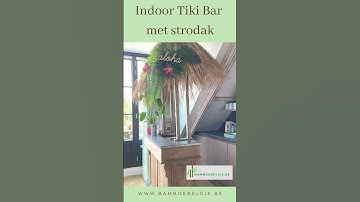 Maak je eigen bamboe beach bar of Tiki bar