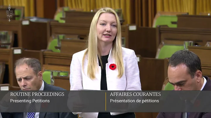 MP Jennifer O'Connell presenting the mHREDD petiti...
