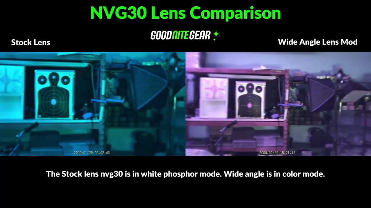NVG30 Wide Angle Lens Mod vs Stock Lens - YouTube