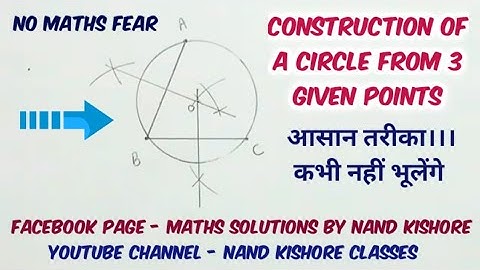 Construction of a circle through 3 points | Geometry Circle