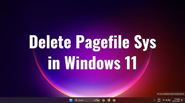 How to Delete Pagefile Sys in Windows 11