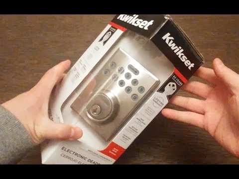 Kwikset 92640-001 Electronic Keypad Unboxing and Operation - YouTube