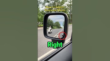 Adjust the rearview mirror correctly to expand your field of vision!#skill #drivinglessons #car