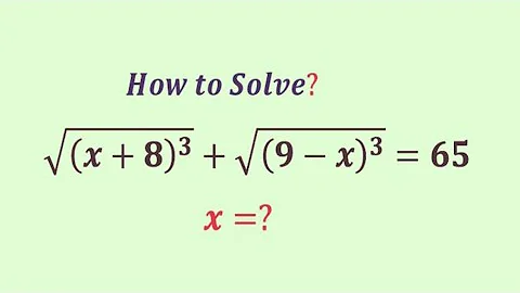 An Easy method to Beat this maths Algebra problem | Olympiad Question | how to solve this? | x=?