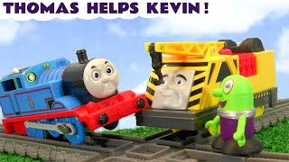 thomas helps kevin in this toy train story with the funlings