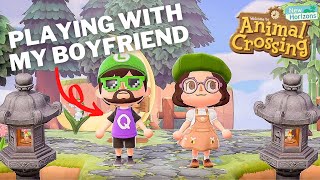 I forced my boyfriend to play Animal Crossing with me