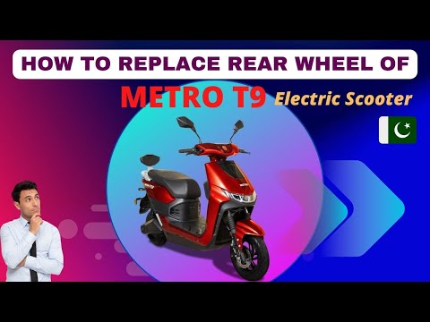 How to Replace METRO T9 Electric Scooter Rear Tyre / Wheel