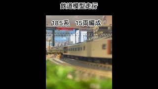 185系15両編成【鉄道模型走行】鉄道カフェはるか
