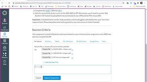 Submitting More than One File On Canvas