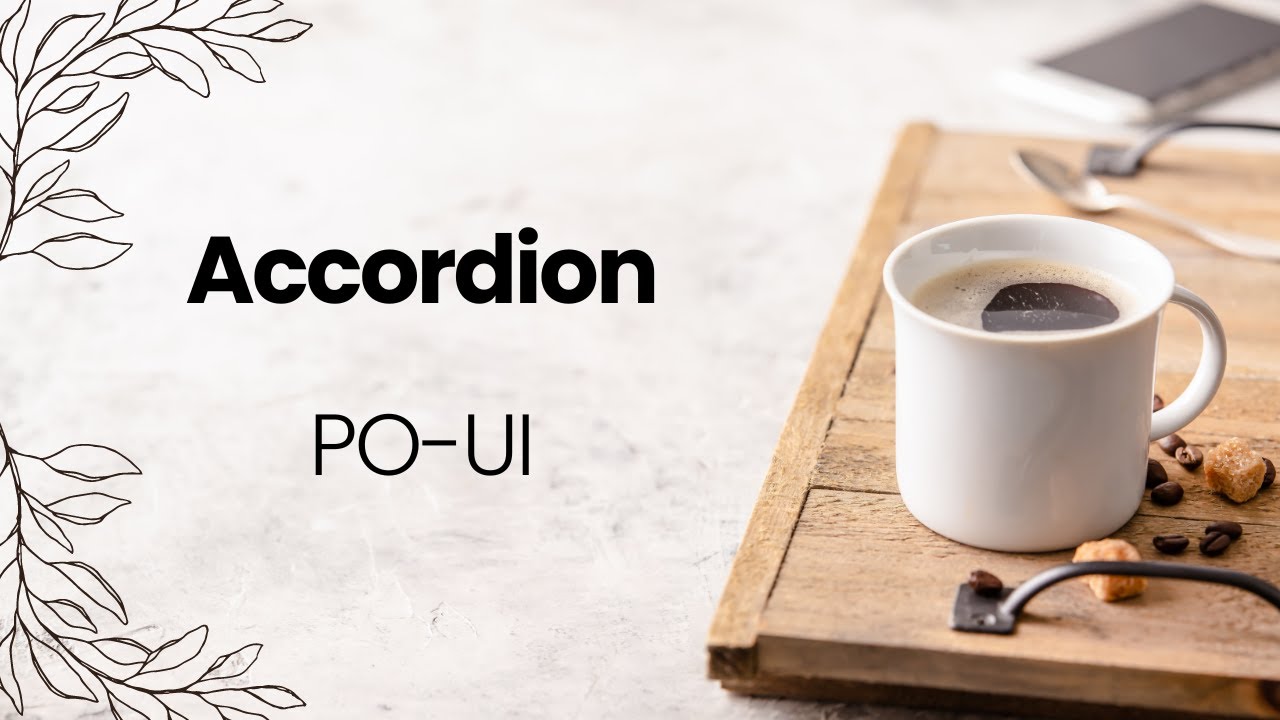 Como usar Accordion POUI Angular YouTube