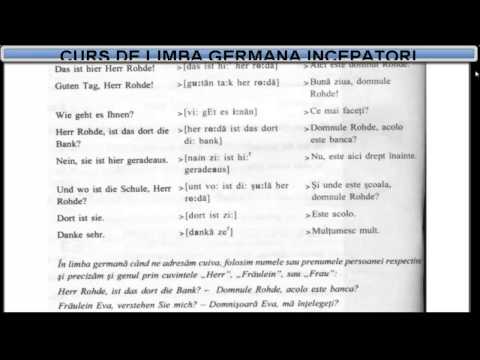 Invata Limba Germana Lectii Online Videos Comunitatea Romanilor