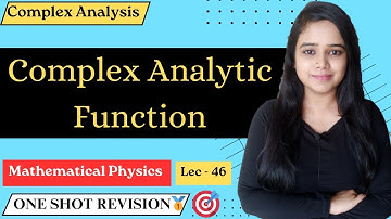 Analytic complex function || #complex  analysis || #mathematicalphysics #physics #csirnet #gate #