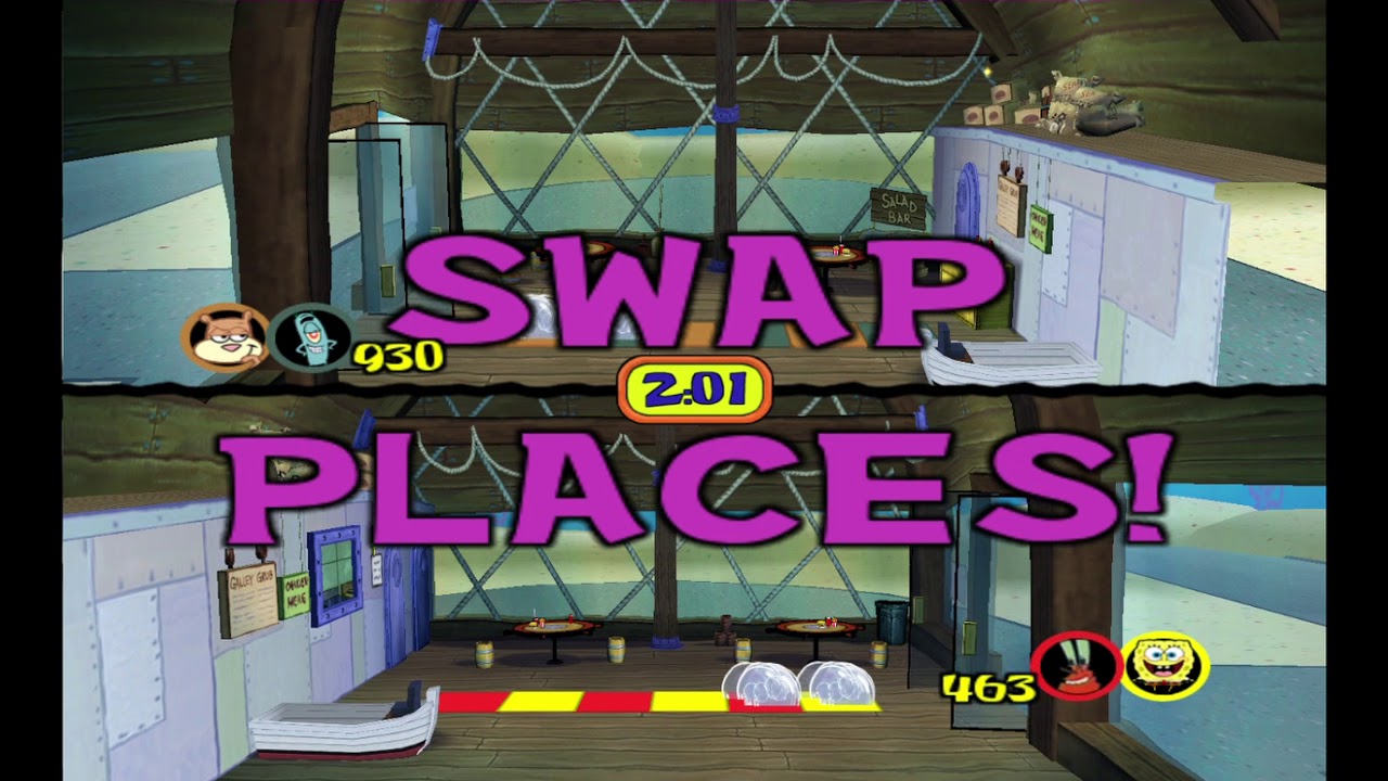 Spongebob Lights Camera Pants The Bouncers Gameplay YouTube