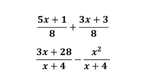 Add or Subtract Basic Rational Expressions with Like Denominators: (a and x+b)