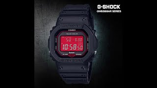 CASIO G-SHOCK GW-B5600AR-1 Bluetooth Connectivity Solar Power