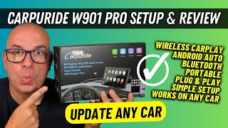 Carpuride W901 Pro Setup & Review