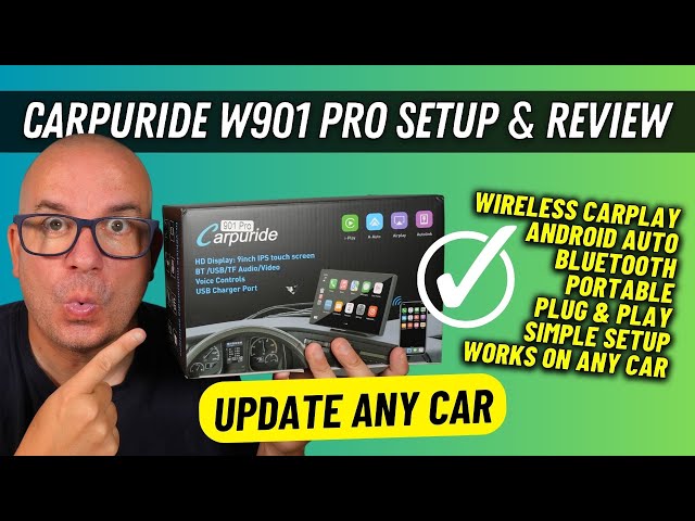 Carpuride W901 Pro Setup & Review