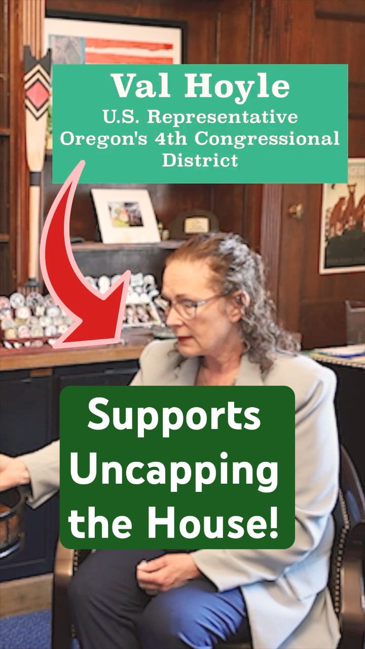 Representative Val Hoyle supports uncapping the House